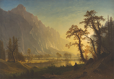 Sunrise, Yosemite Valley (1870) Albert Bierstadt